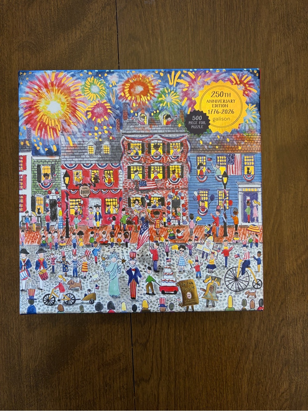 Galison 250th Anniversary 500-Piece Jigsaw Puzzle - Patriotic Fireworks